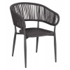 ΠΟΛΥΘΡΟΝΑ ΑΛΟΥΜΙΝΙΟΥ EULO HM5783.21 ΓΚΡΙ-ΤWISTED RATTAN ΓΚΡΙ 57x63x77Υεκ.