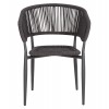 ΠΟΛΥΘΡΟΝΑ ΑΛΟΥΜΙΝΙΟΥ EULO HM5783.21 ΓΚΡΙ-ΤWISTED RATTAN ΓΚΡΙ 57x63x77Υεκ.