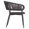 ΠΟΛΥΘΡΟΝΑ ΑΛΟΥΜΙΝΙΟΥ EULO HM5783.21 ΓΚΡΙ-ΤWISTED RATTAN ΓΚΡΙ 57x63x77Υεκ.
