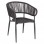 ΠΟΛΥΘΡΟΝΑ ΑΛΟΥΜΙΝΙΟΥ EULO HM5783.21 ΓΚΡΙ-ΤWISTED RATTAN ΓΚΡΙ 57x63x77Υεκ.