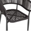 ΠΟΛΥΘΡΟΝΑ ΑΛΟΥΜΙΝΙΟΥ EULO HM5783.21 ΓΚΡΙ-ΤWISTED RATTAN ΓΚΡΙ 57x63x77Υεκ.