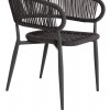 ΠΟΛΥΘΡΟΝΑ ΑΛΟΥΜΙΝΙΟΥ EULO HM5783.21 ΓΚΡΙ-ΤWISTED RATTAN ΓΚΡΙ 57x63x77Υεκ.