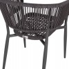 ΠΟΛΥΘΡΟΝΑ ΑΛΟΥΜΙΝΙΟΥ EULO HM5783.21 ΓΚΡΙ-ΤWISTED RATTAN ΓΚΡΙ 57x63x77Υεκ.