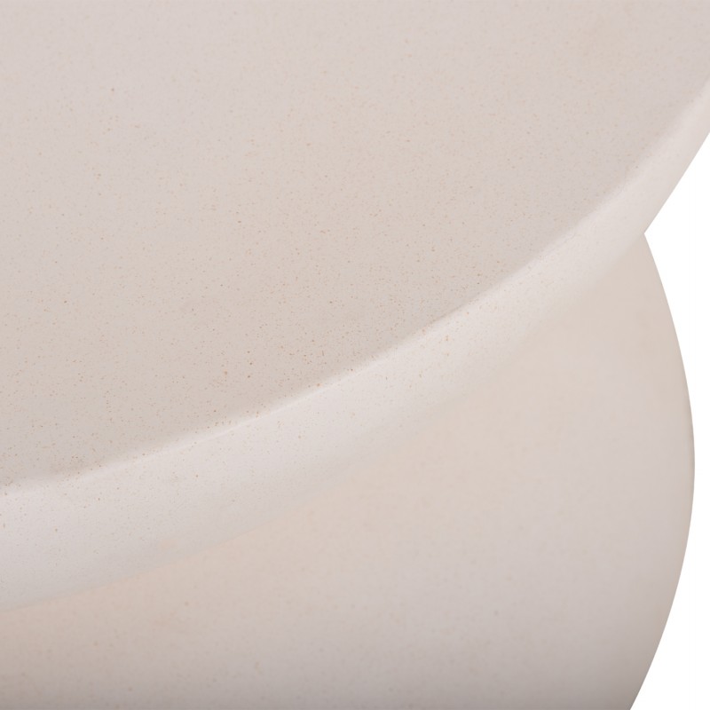 ΤΡΑΠΕΖΙ ΣΑΛΟΝΙΟΥ ANNA HM18158.02 FIBER CEMENT ΣΕ ΛΕΥΚΟ--Φ92x44.5Υεκ