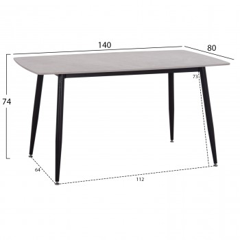 ΣΕΤ ΤΡΑΠΕΖΑΡΙΑΣ 5ΤΜΧ RAVEN HM12116.01 ΚΕΡΑΜΙΚΟ TOP ΓΚΡΙ ΜΑΡΜΑΡΟ--ΓΚΡΙ ΒΕΛΟΥΔΟ