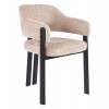 ΠΟΛΥΘΡΟΝΑ DIRENO HM18477.12 ΜΠΕΖ ΥΦΑΣΜΑ--ΜΕΤΑΛ.ΠΟΔΙΑ ΣΕ ΜΑΥΡΟ 57x58x81.5Υεκ