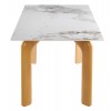 ΤΡΑΠΕΖΙ DALLE HM18479.02 MDF TOP ΟΨΗ ΜΑΡΜΑΡΟΥ-ΜΕΤΑΛ.ΠΟΔΙΑ OΨΗ ΦΥΣΙΚΟΥ ΞΥΛΟΥ 180x90x76Υεκ