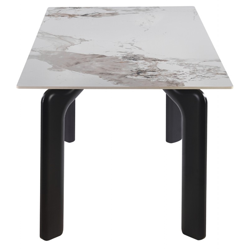 ΤΡΑΠΕΖΙ DALLE HM18479.03 MDF TOP ΟΨΗ ΜΑΡΜΑΡΟΥ-ΜΕΤΑΛ.ΠΟΔΙΑ ΣΕ ΜΑΥΡΟ 180x90x76Υεκ