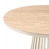 ΤΡΑΠΕΖΙ CHARM HM18465.04 SINTERED STONE ΣΕ ΤΡΑΒΕΡΤΙΝΑ--ΜΠΕΖ ΒΑΣΗ Φ120x75Υεκ