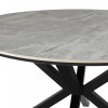 ΤΡΑΠΕΖΙ ΤΡΑΠΕΖΑΡΙΑΣ ΣΤΡΟΓΓΥΛΟ ERAGON HM18460.03 SINT. STONE ΣΕ ΓΚΡΙ ΜΑΡΜΑΡΟ Φ120x75Υεκ