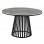 ΤΡΑΠΕΖΙ CHARM HM18465.03 SINTERED STONE ΣΕ ΓΚΡΙ ΜΑΡΜΑΡΟ--ΜΑΥΡΗ ΒΑΣΗ Φ120x75Υεκ