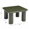 ΤΡΑΠΕΖΙ ΣΑΛΟΝΙΟΥ SOLNA HM18453.07 MDF ΣΕ GLOSSY ΠΡΑΣΙΝΟ 80x80x45Υεκ