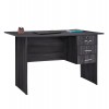 ΓΡΑΦΕΙΟ ΜΕ 3 ΣΥΡΤΑΡΙΑ HAYDEN HM2268.01 ΜΕΛΑΜΙΝΗ ΣΕ ΑΝΘΡΑΚΙ ΧΡΩΜΑ 120x60x75Υεκ