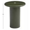 ΒΟΗΘΗΤΙΚΟ ΤΡΑΠΕΖΑΚΙ SOLNA HM18455.07 MDF ΣΕ GLOSSY ΠΡΑΣΙΝΟ Φ50x59Υεκ