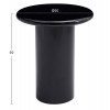 ΒΟΗΘΗΤΙΚΟ ΤΡΑΠΕΖΑΚΙ SOLNA HM18455.02 MDF ΣΕ GLOSSY ΜΑΥΡΟ Φ50x59Υεκ