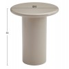 ΒΟΗΘΗΤΙΚΟ ΤΡΑΠΕΖΑΚΙ SOLNA HM18455.05 MDF ΣΕ GLOSSY TAUPE Φ50x59Υεκ