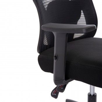ΚΑΡΕΚΛΑ ΓΡΑΦΕΙΟΥ MEXER HM1195.01 ΜΑΥΡΟ MESH-PP ΒΑΣΗ 68x70x136Υεκ.