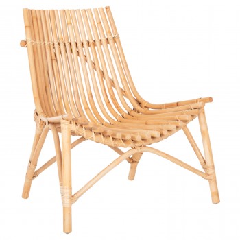 ΚΑΡΕΚΛΑ ΕΞΩΤ.ΧΩΡΟΥ CELLION HM9812.01 ΡΑΒΔΟΙ RATTAN ΣΕ ΦΥΣΙΚΟ ΧΡΩΜΑ 76x72x83Υεκ.