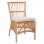 ΚΑΡΕΚΛΑ THALIN HM9834 RATTAN ΣΕ ΦΥΣΙΚΟ-ΜΑΞΙΛΑΡΙ ΣΕ ΛΕΥΚΟ 53x58x91Υεκ.