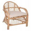 ΠΟΛΥΘΡΟΝΑ FEMUR HM9837 RATTAN ΣΕ ΦΥΣΙΚΟ- ΛΕΥΚΟ ΜΑΞΙΛΑΡΙ 72x66x75Υεκ.