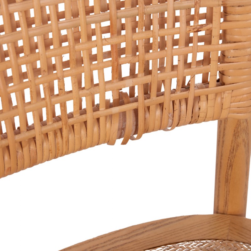 ΚΑΡΕΚΛΑ ΤΡΑΠΕΖΑΡΙΑΣ LIBERTY HM8752.11 TOON ΞΥΛΟ-ΨΑΘΑ RATTAN---Β'ΔΙΑΛΟΓΗΣ 49x54x89Υεκ