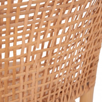 ΚΑΡΕΚΛΑ ΤΡΑΠΕΖΑΡΙΑΣ LIBERTY HM8752.11 TOON ΞΥΛΟ-ΨΑΘΑ RATTAN---Β'ΔΙΑΛΟΓΗΣ 49x54x89Υεκ
