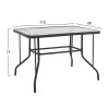 ΣΕΤ ΤΡΑΠΕΖΑΡΙΑΣ 5ΤΜΧ ADAM HM21220.01 ΚΑΡΕΚΛΕΣ ΜΕΤΑΛΛΙΚΕΣ & ΤΡΑΠΕΖΙ 110x60 ΓΚΡΙ