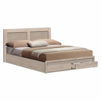 ΚΡΕΒΑΤΙ CAPRI HM399.02 ΜΕ 2 ΣΥΡΤΑΡΙΑ SONOMA--ΓΙΑ ΣΤΡΩΜΑ 160x200 εκ.