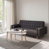 ΚΑΝΑΠΕΣ ΚΡΕΒΑΤΙ SALVADOR HM3150.01 ΓΚΡΙ ΜΕ 2 ΠΛΑΙΝΑ ΜΑΞΙΛΑΡΙΑ 222x97x80Y εκ.