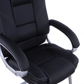 ΚΑΡΕΚΛΑ ΕΠΙΣΚΕΠΤΗ JAYA HM1144.01 PU ΜΑΥΡΟ 63x67x112Υεκ