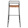 ΣΚΑΜΠΟ ΜΕΤΑΛΛΙΚΟ ALLEGRA HM5642 ΜΕ WICKER ΣΕ ΜΠΕΖ ΑΠΟΧΡΩΣΗ 48x53x100 εκ.