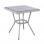 ΤΡΑΠΕΖΙ ΑΛΟΥΜΙΝΙΟΥ HARLOW 70X70X76 BAMBOO LOOK HM5568.01 ΛΕΥΚΗ ΠΑΤΙΝΑ ΜΕ ΓΥΑΛΙ