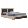 ΚΡΕΒΑΤΙ CAPRI HM312.04 ΜΕ 2 ΣΥΡΤΑΡΙΑ SONOMA-ΓΚΡΙ ΓΙΑ ΣΤΡΩΜΑ 150x200εκ.