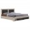 ΚΡΕΒΑΤΙ CAPRI HM312.04 ΜΕ 2 ΣΥΡΤΑΡΙΑ SONOMA-ΓΚΡΙ ΓΙΑ ΣΤΡΩΜΑ 150x200εκ.