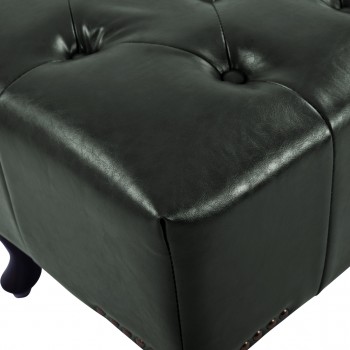 ΤΑΜΠΟΥΡΕ ΥΠΟΠΟΔΙΟ T.CHESTERFIELD EMMA HM226.08 PU ΚΥΠΑΡΙΣΣΙ-ΜΑΥΡΑ ΠΟΔΙΑ 80x45x39Yεκ.