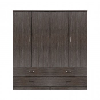 ΣΕΤ 2 ΤΜΧ ΝΤΟΥΛΑΠΑ 4ΦΥΛΛΗ ΜΕ 4 ΣΥΡΤΑΡΙΑ ZEBRANO 160X42X181 HM11349.01