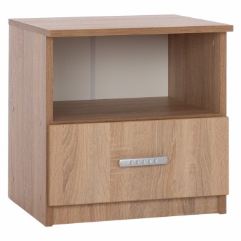 ΚΟΜΟΔΙΝΟ ΜΕ ΣΥΡΤΑΡΙ ADLER HM2431.01 ΜΕΛΑΜΙΝΗ SONAMA OAK 45x40x48Υεκ.