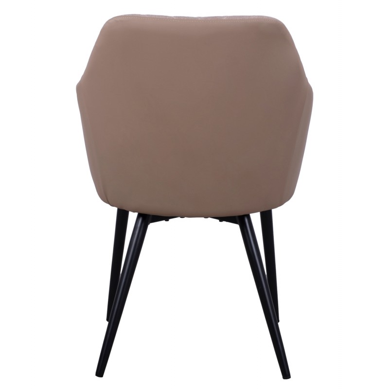 ΠΟΛΥΘΡΟΝΑΚΙ CHARLES HM8522.07 ΜΕ ΥΦΑΣΜΑ ΜΠΕΖ & PU ΜΠΕΖ 57x63x83Υ εκ.