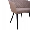 ΠΟΛΥΘΡΟΝΑΚΙ CHARLES HM8522.07 ΜΕ ΥΦΑΣΜΑ ΜΠΕΖ & PU ΜΠΕΖ 57x63x83Υ εκ.