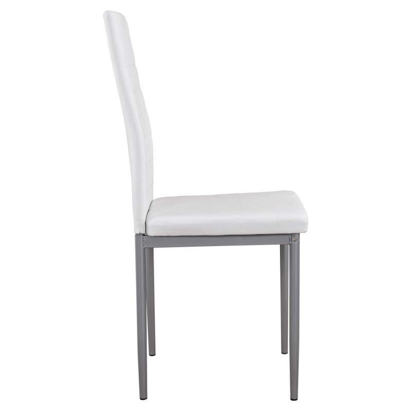 ΚΑΡΕΚΛΑ ΜΕΤΑΛΛΙΚΗ LADY HM0037.11 ΛΕΥΚΟ PU ΜΕΤΑΛΛΙΚΟ ΣΚΕΛΕΤΟ K/D 40x48x95Y εκ.