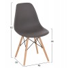 ΚΑΡΕΚΛΑ ΜΕ ΞΥΛΙΝΑ ΠΟΔΙΑ ΚΑΙ ΚΑΘΙΣΜΑ TWIST PP ΓΚΡΙ HM8460.10 46x50x82 εκ.