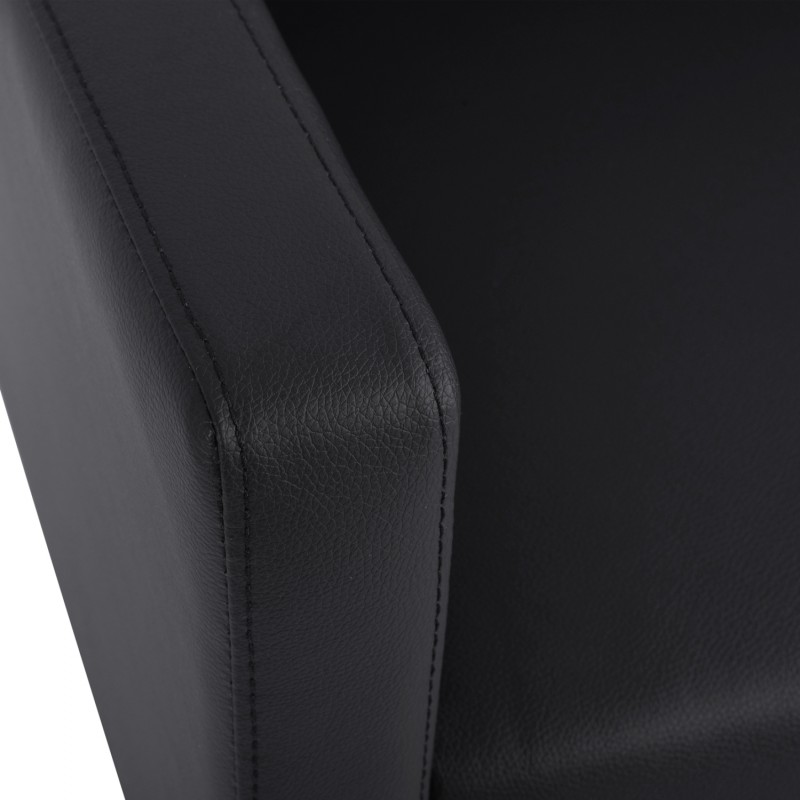ΚΑΝΑΠΕΣ 2ΘΕΣΙΟΣ NELLIE HM3159.21 ΜΕ ΜΑΥΡΟ PU 113x71x71Υ εκ.