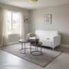 ΚΑΝΑΠΕΣ 2ΘΕΣΙΟΣ NELLIE HM3159.22 ΜΕ ΛΕΥΚΟ PU 113x71x71Υ εκ.