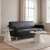 ΚΑΝΑΠΕΣ 3ΘΕΣΙΟΣ NELLIE HM3159.31 ΜΕ ΜΑΥΡΟ PU 163x71x71Υ εκ.