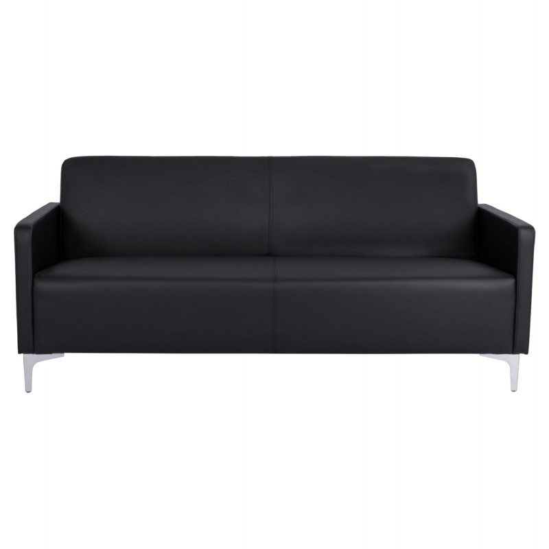 ΚΑΝΑΠΕΣ 3ΘΕΣΙΟΣ NELLIE HM3159.31 ΜΕ ΜΑΥΡΟ PU 163x71x71Υ εκ.