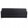 ΚΑΝΑΠΕΣ 3ΘΕΣΙΟΣ NELLIE HM3159.31 ΜΕ ΜΑΥΡΟ PU 163x71x71Υ εκ.