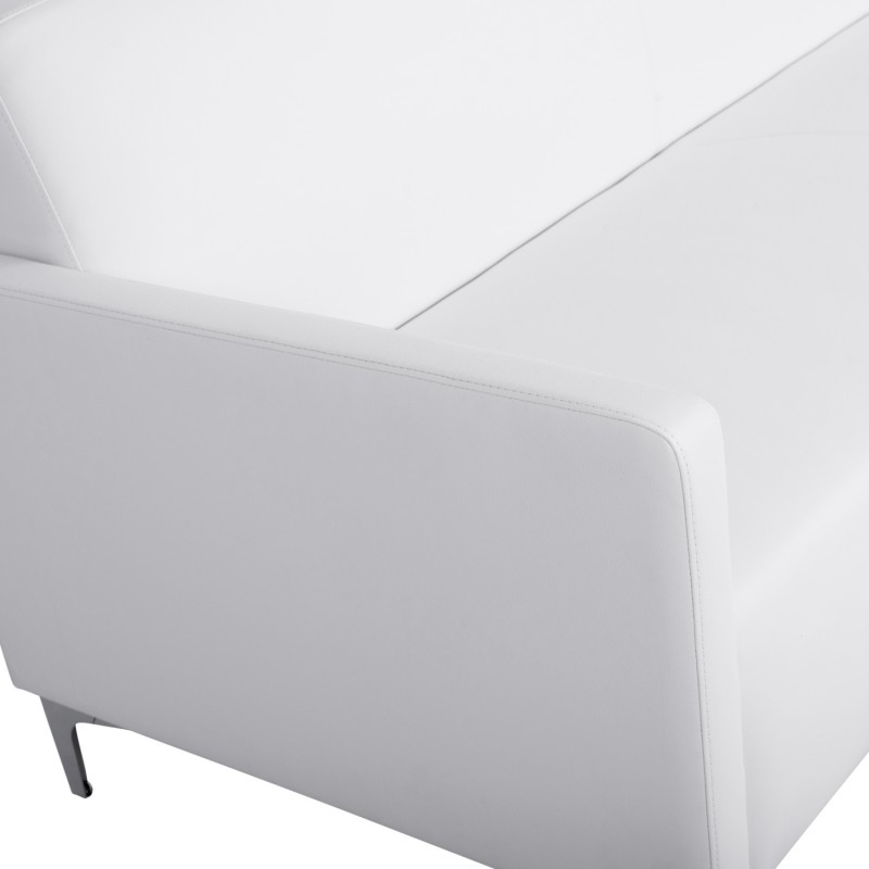 ΚΑΝΑΠΕΣ 3ΘΕΣΙΟΣ NELLIE HM3159.32 ΜΕ ΛΕΥΚΟ PU 163x71x71Υ εκ.