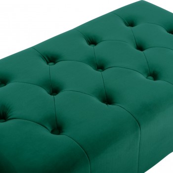 ΤΑΜΠΟΥΡΕ T.CHESTERFIELD EMMA HM226.03 ΚΥΠΑΡΙΣΣΙ ΒΕΛΟΥΔΟ-ΜΑΥΡΑ ΠΟΔΙΑ 80x45x40Υεκ