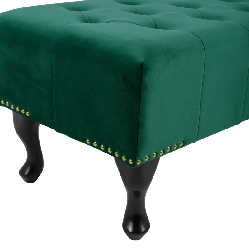 ΤΑΜΠΟΥΡΕ T.CHESTERFIELD EMMA HM226.03 ΚΥΠΑΡΙΣΣΙ ΒΕΛΟΥΔΟ-ΜΑΥΡΑ ΠΟΔΙΑ 80x45x40Υεκ