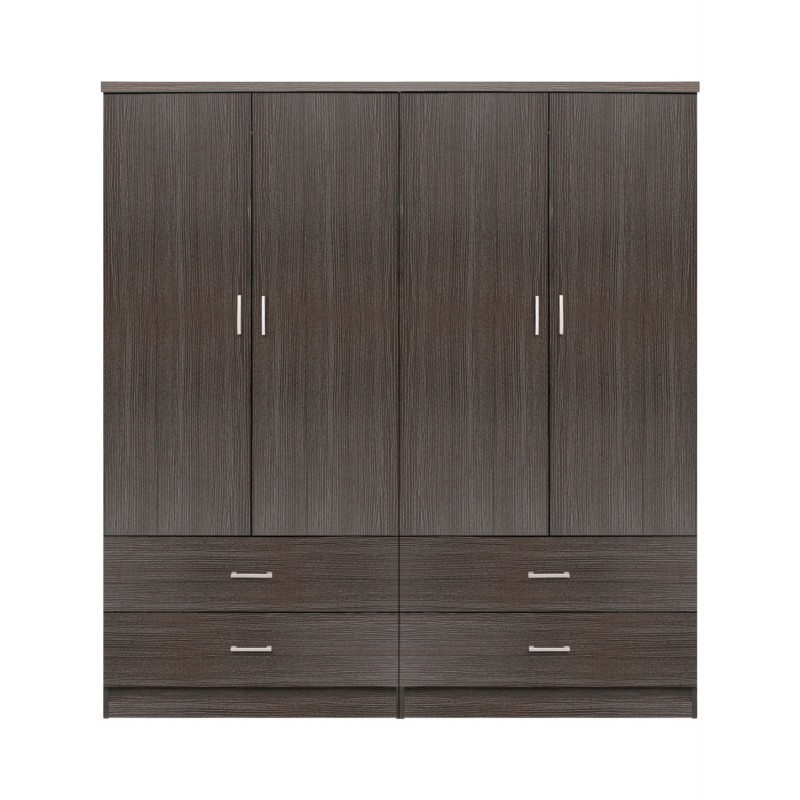 ΣΕΤ 2 ΤΜΧ ΝΤΟΥΛΑΠΑ 4ΦΥΛΛΗ ΜΕ 4 ΣΥΡΤΑΡΙΑ ZEBRANO 160X42X181 HM11349.01